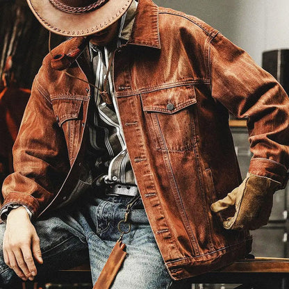 Denim men's jacket - Lincoln - ideal for spring