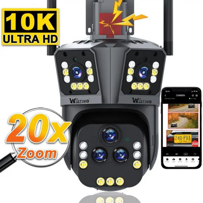 10K WiFi Security Camera with 20MP & 20× Zoom