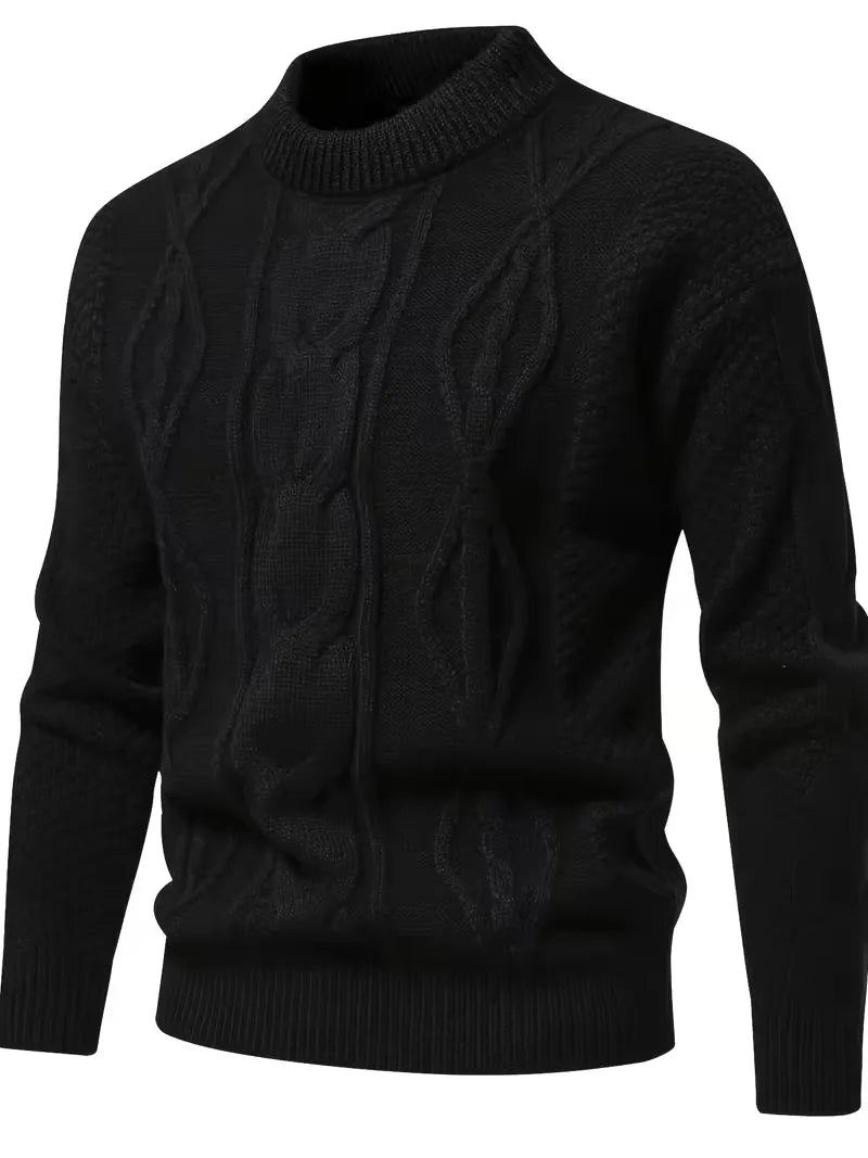 Pull épais en maille avec motif jacquard