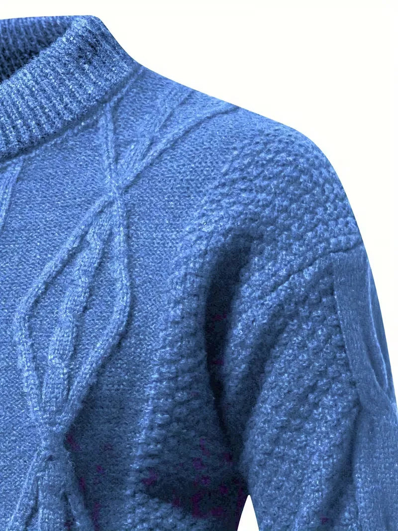 Pull épais en maille avec motif jacquard