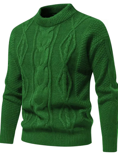 Pull épais en maille avec motif jacquard