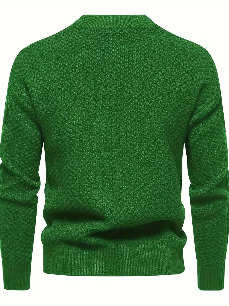 Pull épais en maille avec motif jacquard