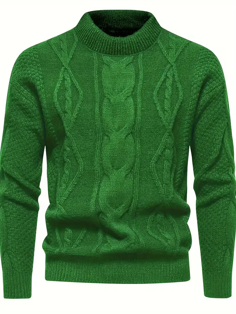 Pull épais en maille avec motif jacquard