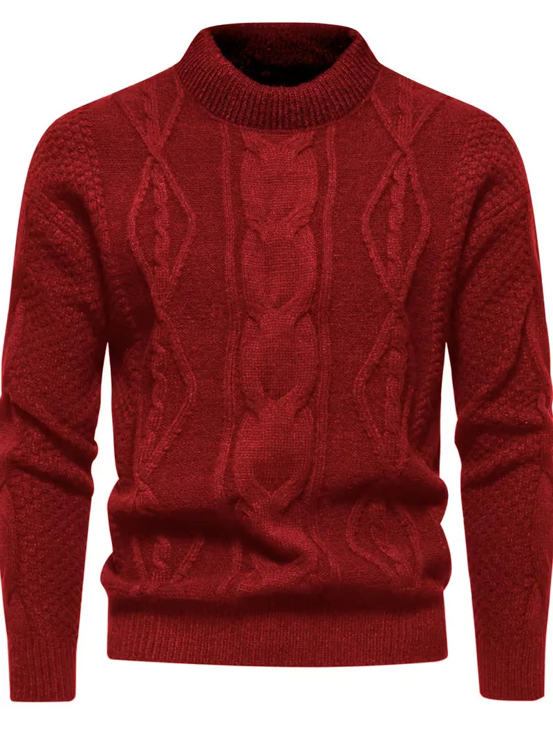 Pull épais en maille avec motif jacquard