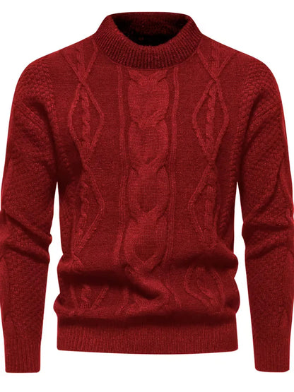 Pull épais en maille avec motif jacquard