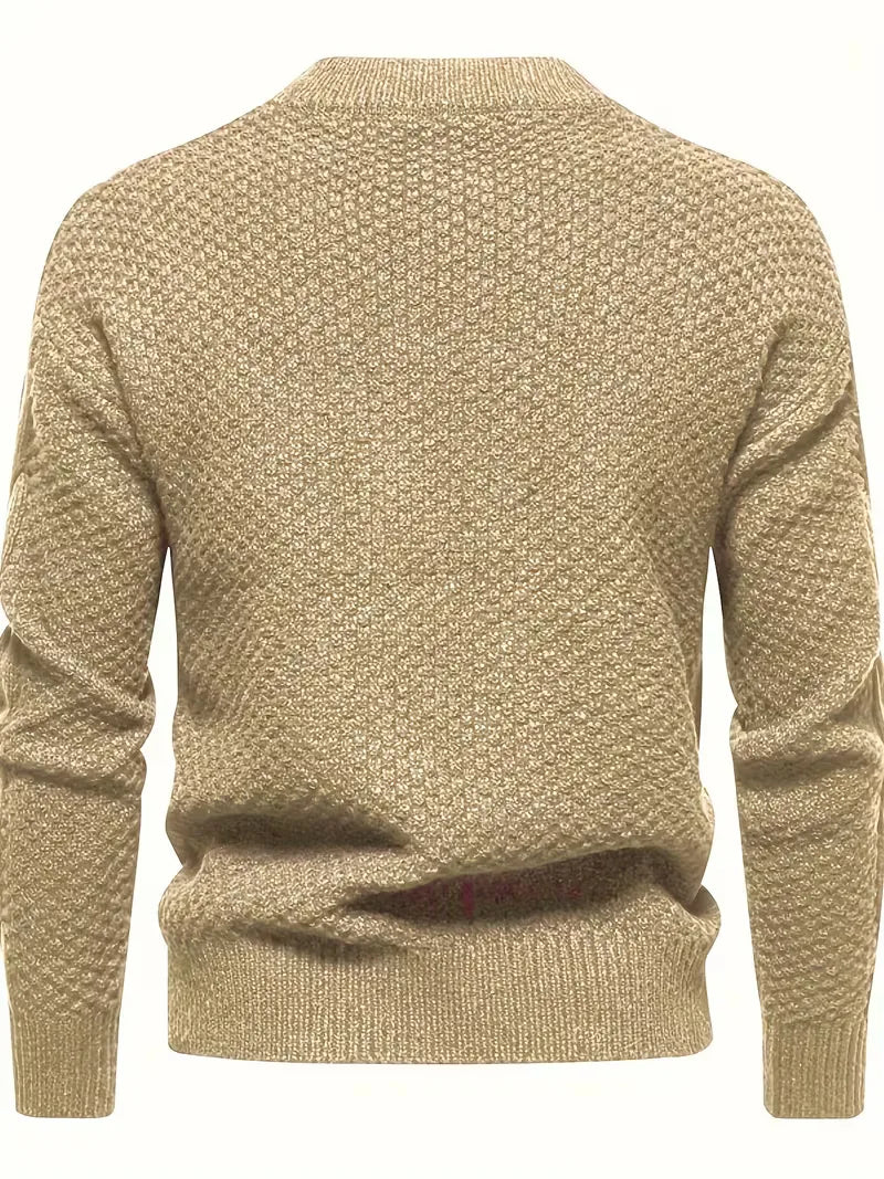 Pull épais en maille avec motif jacquard