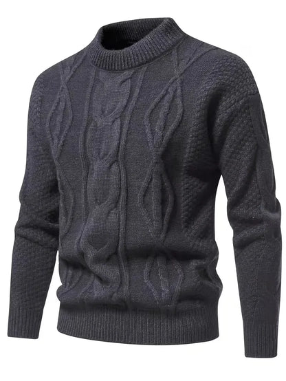 Pull épais en maille avec motif jacquard