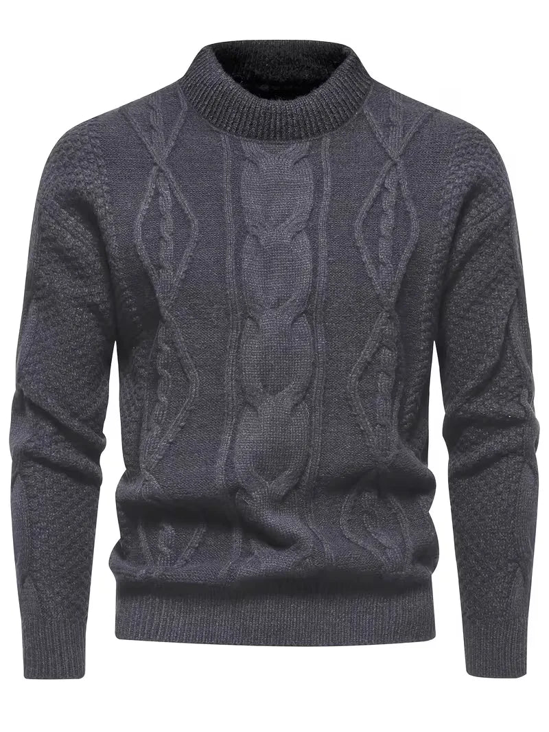 Pull épais en maille avec motif jacquard