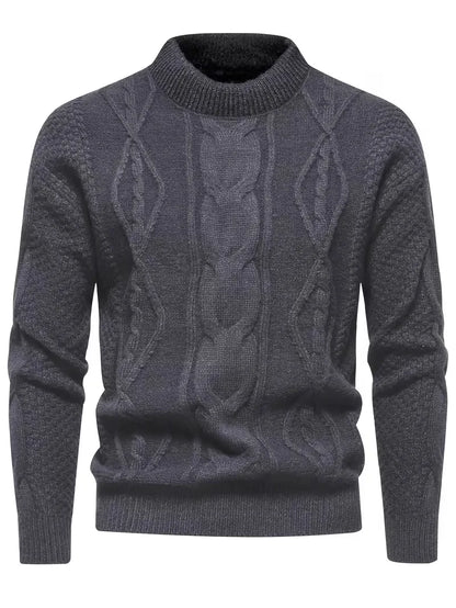 Pull épais en maille avec motif jacquard
