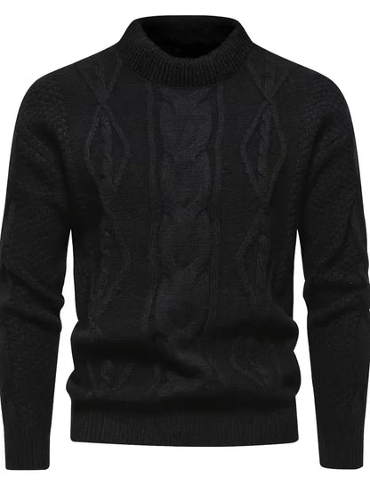 Pull épais en maille avec motif jacquard