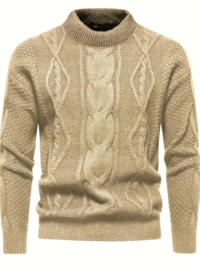 Pull épais en maille avec motif jacquard