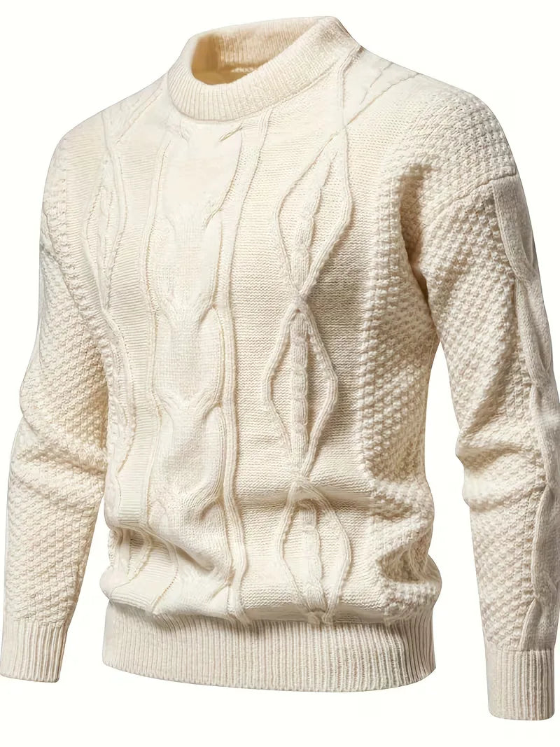 Pull épais en maille avec motif jacquard
