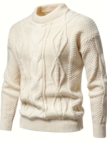 Pull épais en maille avec motif jacquard