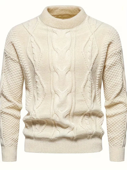Pull épais en maille avec motif jacquard
