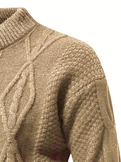 Pull épais en maille avec motif jacquard
