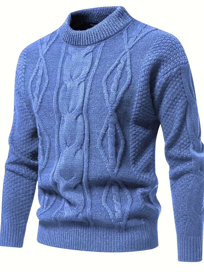 Pull épais en maille avec motif jacquard