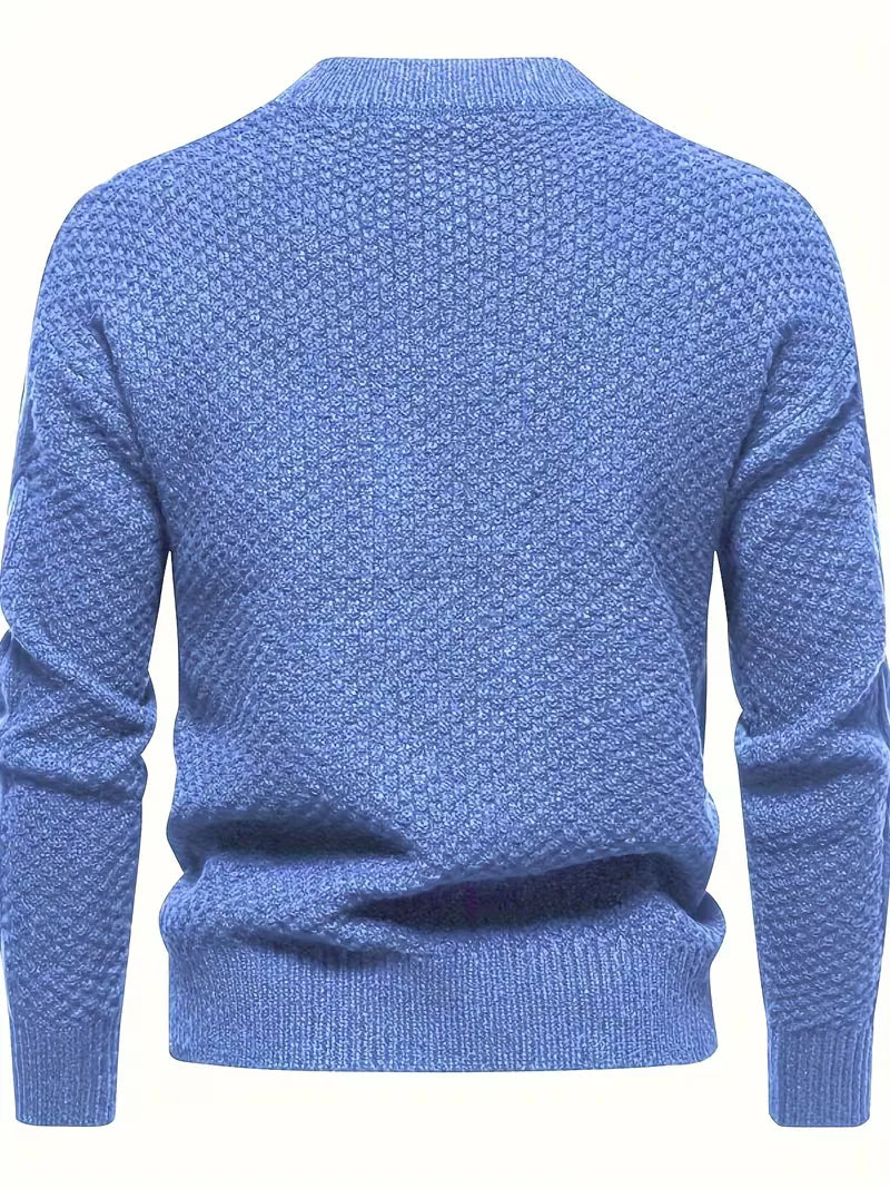 Pull épais en maille avec motif jacquard