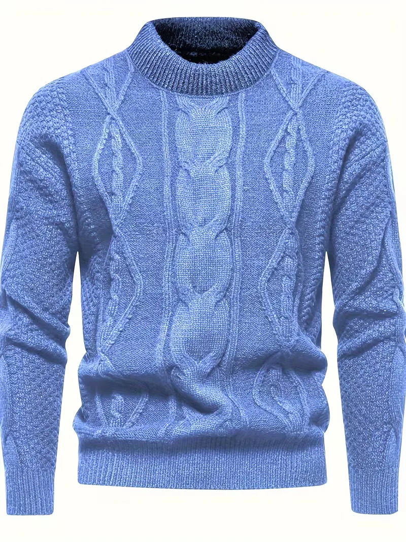 Pull épais en maille avec motif jacquard