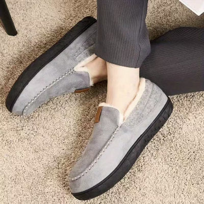 Chaussons épais avec semelle et doublure douces