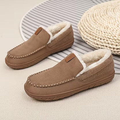 Chaussons épais avec semelle et doublure douces