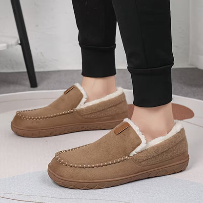 Chaussons épais avec semelle et doublure douces