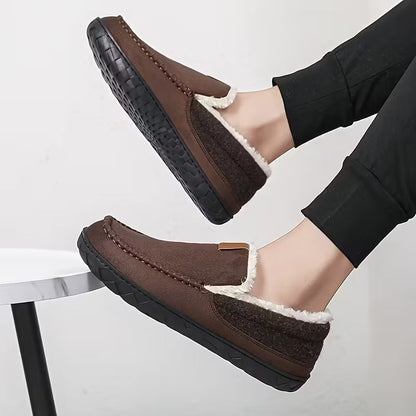 Chaussons épais avec semelle et doublure douces
