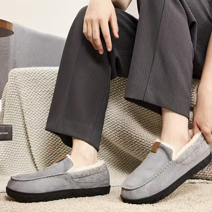 Chaussons épais avec semelle et doublure douces