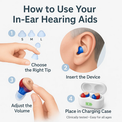 Invisible Hearing Amplifier for Seniors – Clear Sound & Comfortable Daily Use