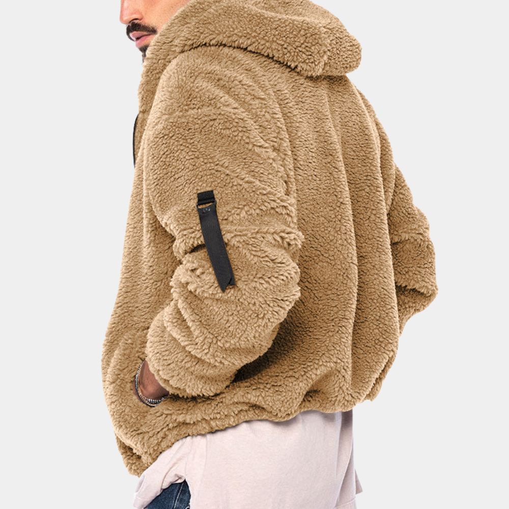 Chaqueta de forro polar reversible para hombre