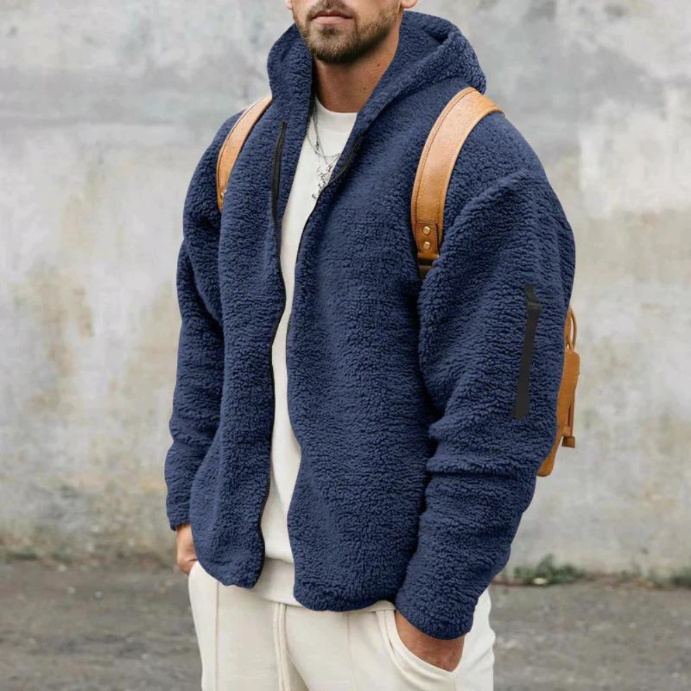Chaqueta de forro polar reversible para hombre