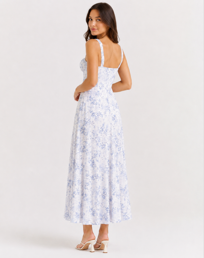 Jessy - Midi dress with corset and side split