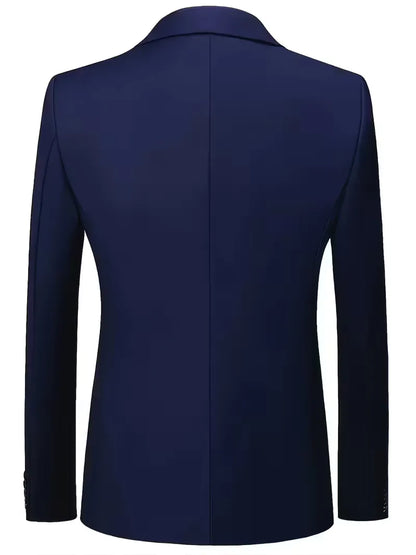 Costume trois pièces pour homme, coupe slim et finition brillante