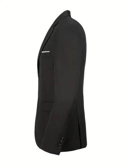 Costume trois pièces pour homme, coupe slim et finition brillante