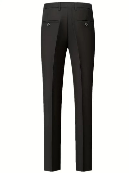 Costume trois pièces pour homme, coupe slim et finition brillante