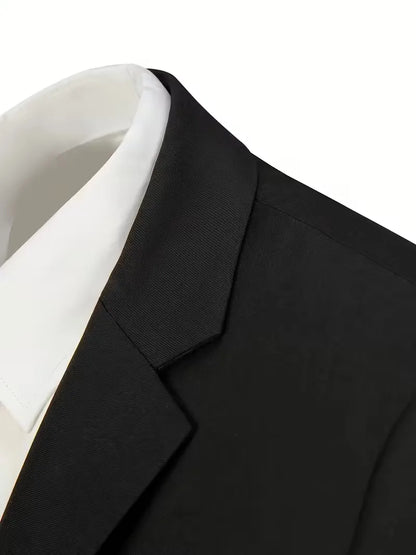 Costume trois pièces pour homme, coupe slim et finition brillante