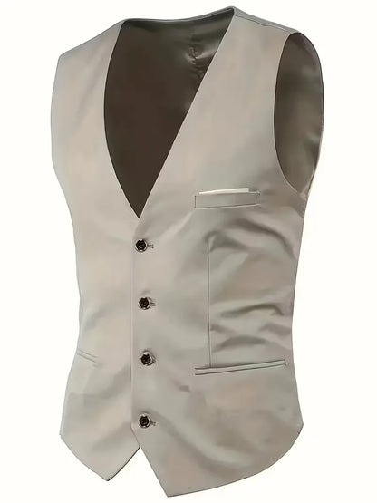 Costume trois pièces pour homme, coupe slim et finition brillante