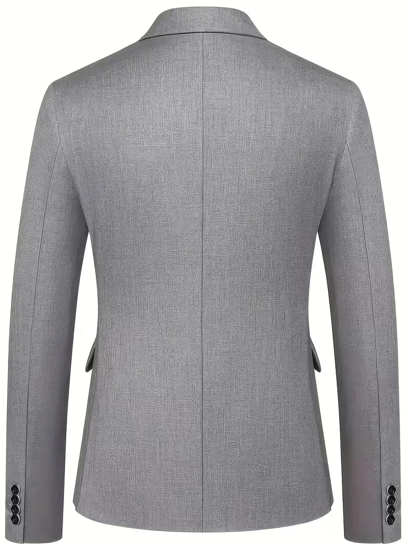 Costume trois pièces pour homme, coupe slim et finition brillante