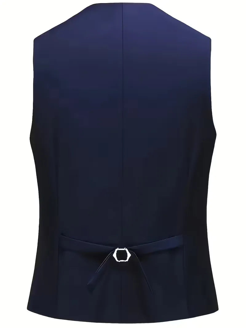 Costume trois pièces pour homme, coupe slim et finition brillante