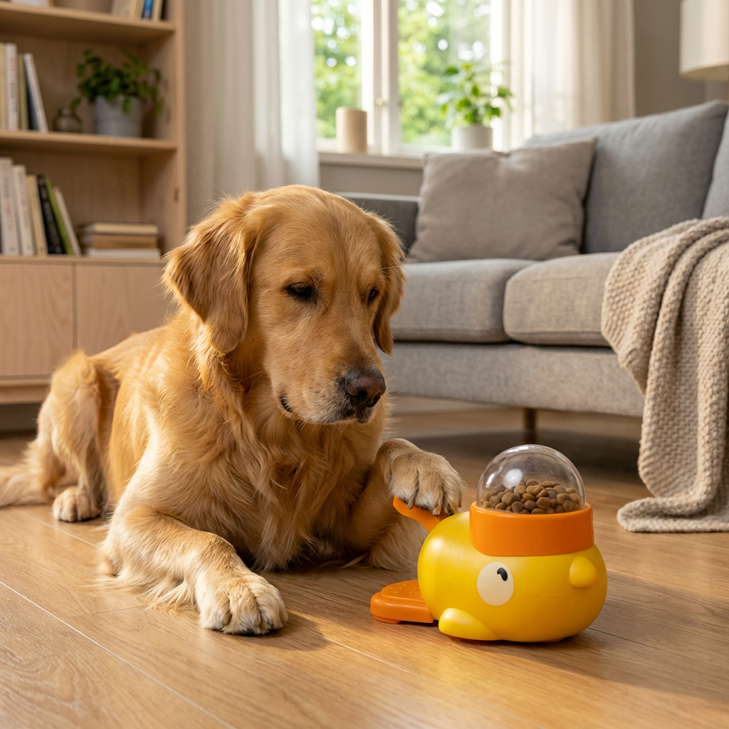 Interactief hondenspeelgoed met voedseldispenser voor mentale stimulatie