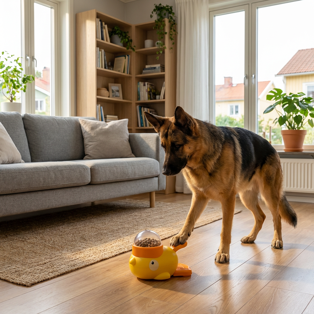 Interactief hondenspeelgoed met voedseldispenser voor mentale stimulatie