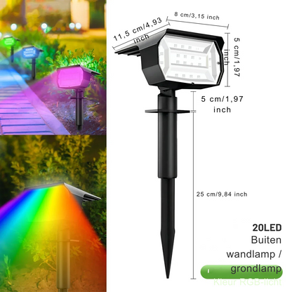 Vasco – Wireless Waterproof Solar Spotlights for Outdoors