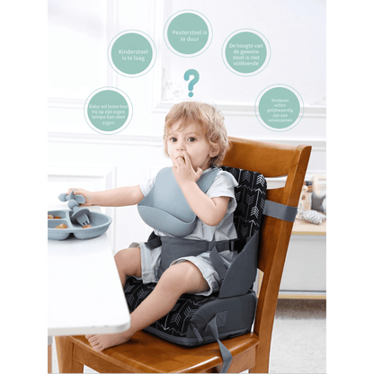 Child Booster Seat - Washable Seat with Safety Belt
