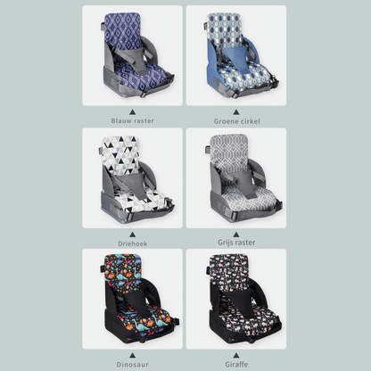 Child Booster Seat - Washable Seat with Safety Belt