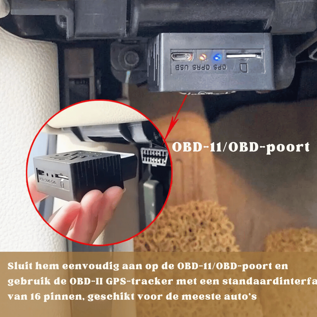 Mini GPS lokátor - lokátor vozidla OBD2 typu Plug & Play