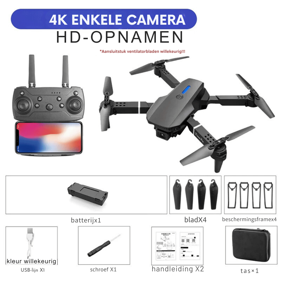 RC Drone - 4K Camera Foldable + Altitude Hold Function