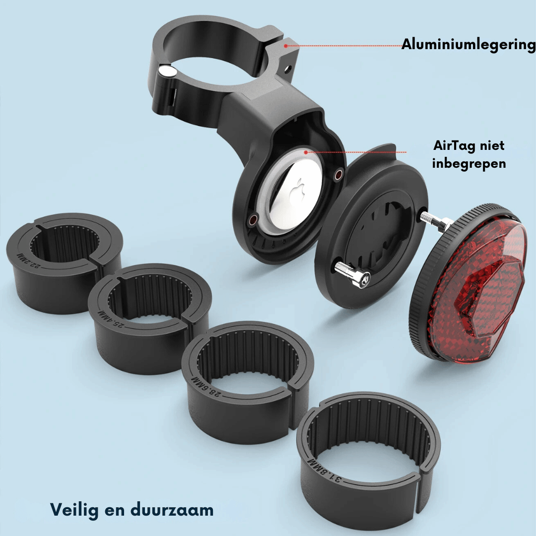 Rejtett kerékpáros GPS-tartó - Apple AirTaghez és Garminhoz