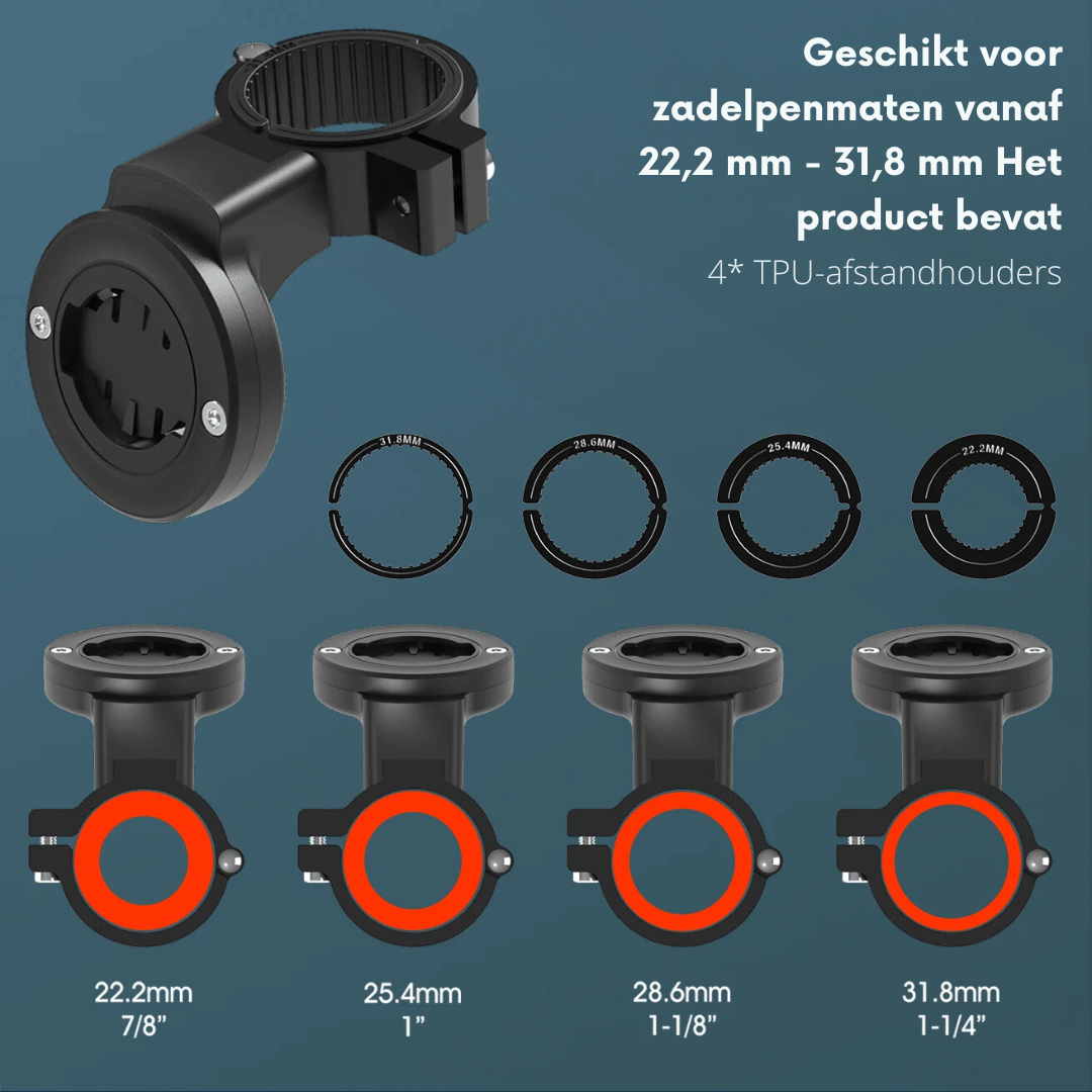 Rejtett kerékpáros GPS-tartó - Apple AirTaghez és Garminhoz