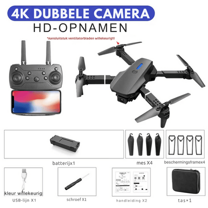 RC Drone - 4K Camera Foldable + Altitude Hold Function