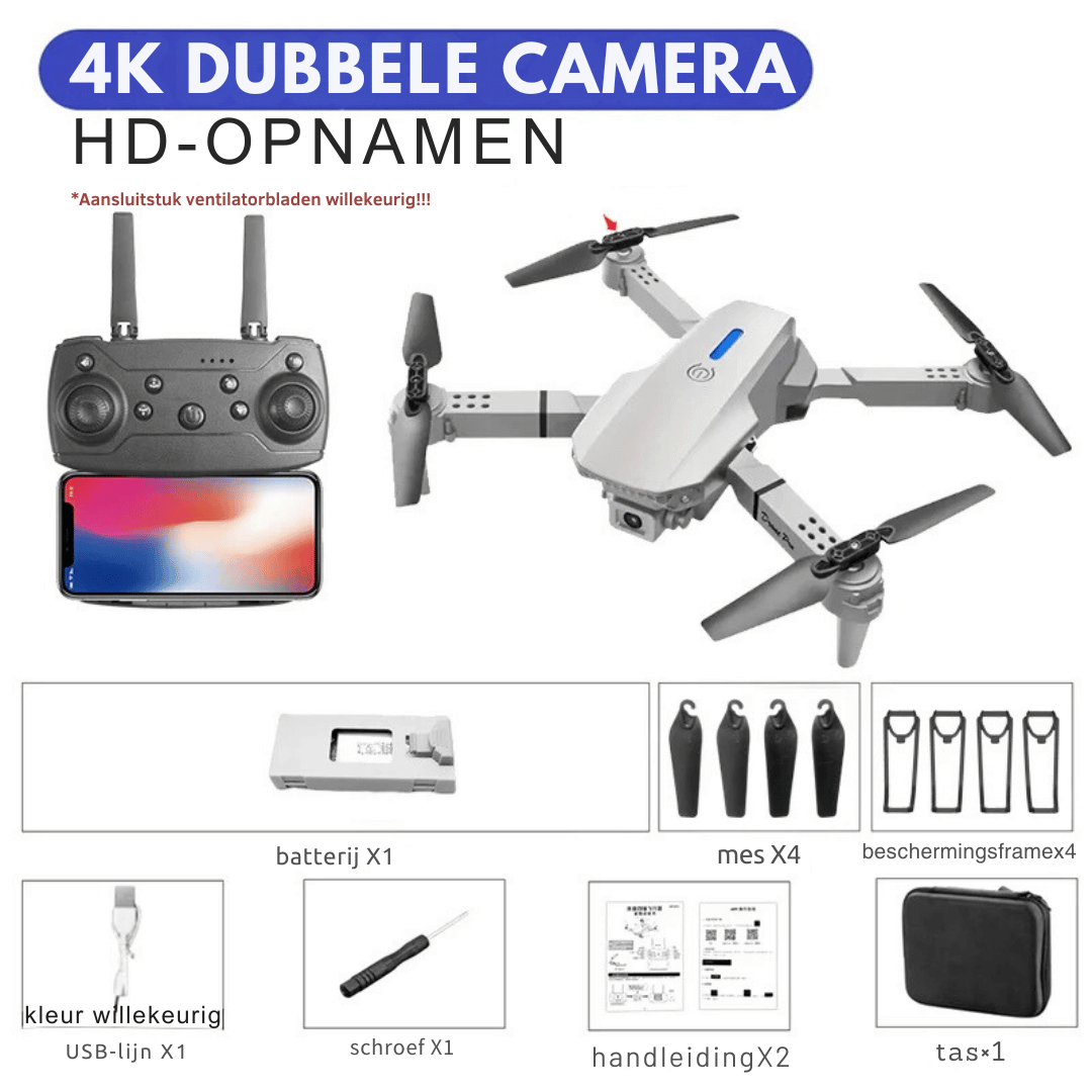 RC Drone - 4K Camera Foldable + Altitude Hold Function