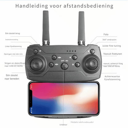 RC Drone - 4K Camera Foldable + Altitude Hold Function